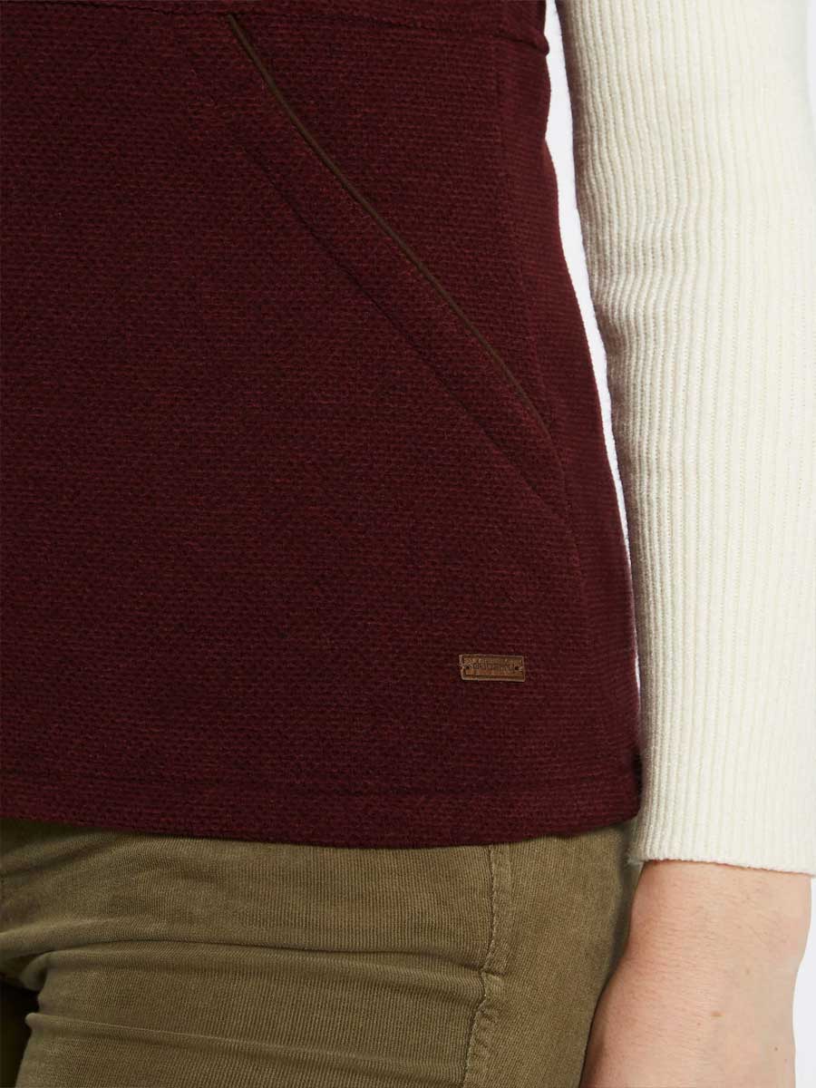 DUBARRY Carbury Fleece Gilet - Womens - Ox Blood - Image 6