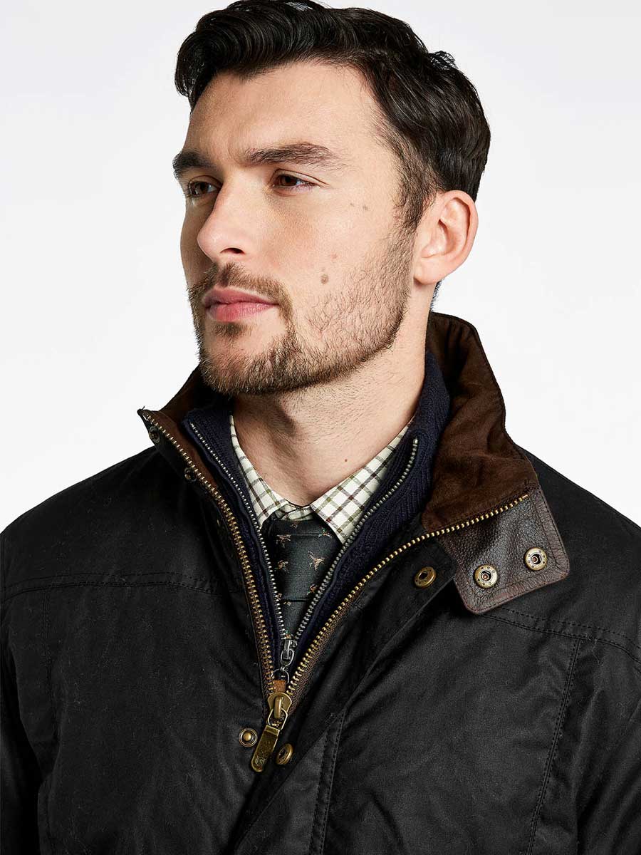 DUBARRY Carrickfergus Waxed Jacket - Mens - Black - Image 2