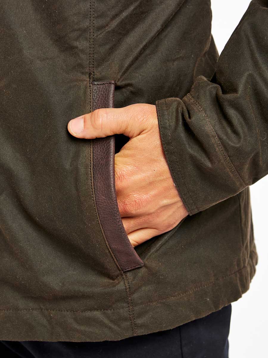 DUBARRY Carrickfergus Waxed Jacket - Mens - Olive - Image 7