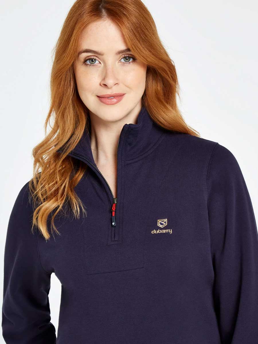 DUBARRY Castlemartyr 1/4 Zip Neck Sweater - Women's - Navy - Image 5