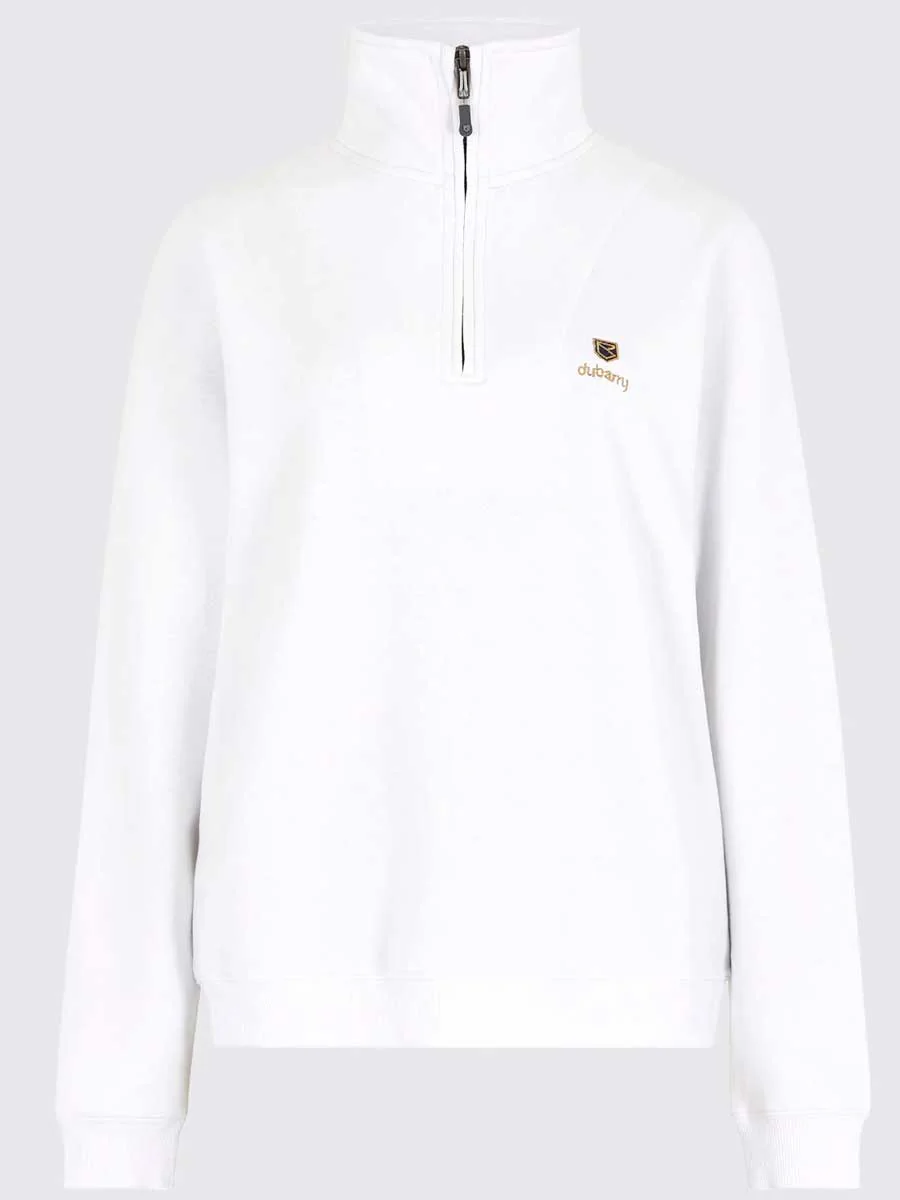 DUBARRY Castlemartyr 1/4 Zip Neck Sweater - Women's - White - Image 4
