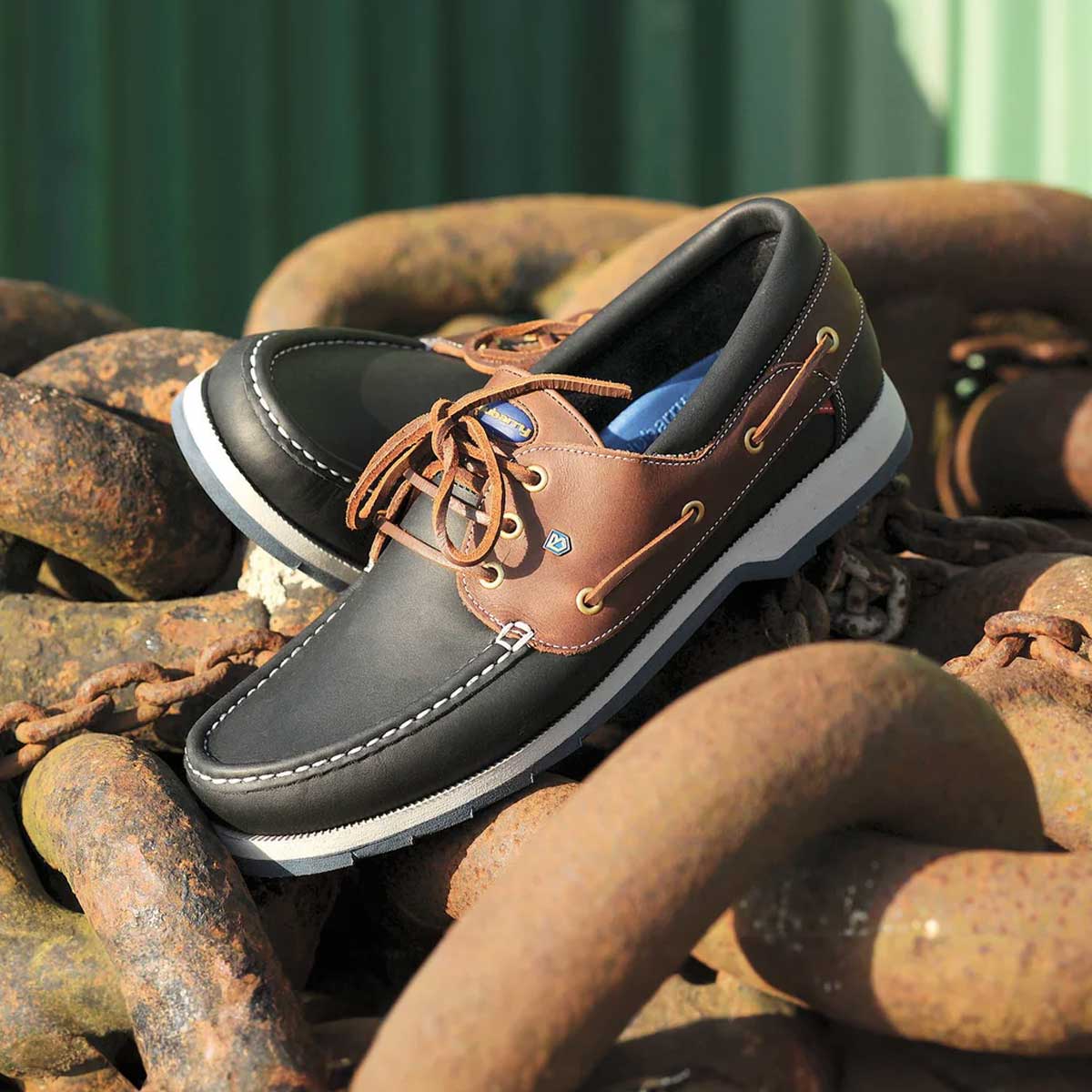 DUBARRY Commander Deck Shoes - Mens - Navy / Brown - Image 2
