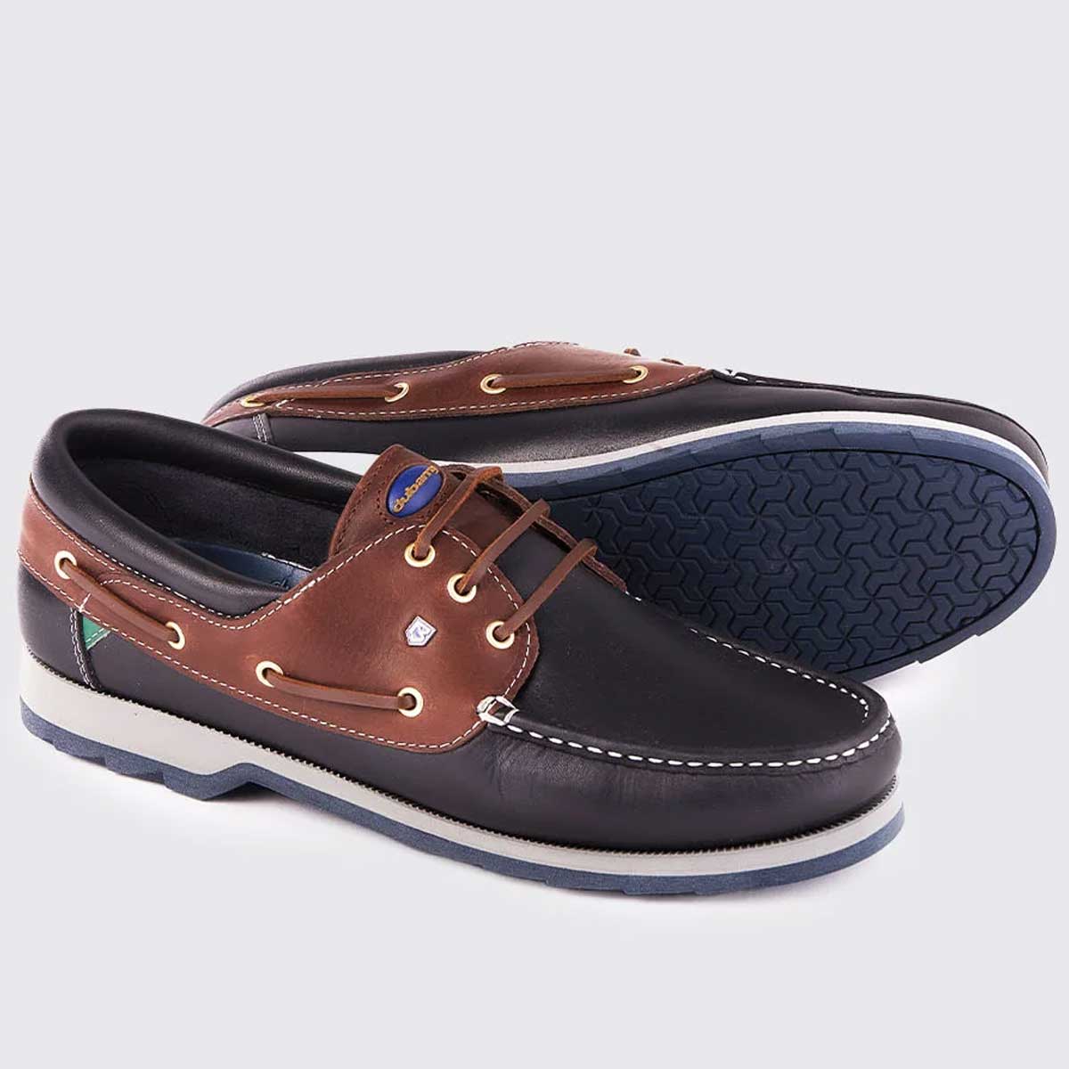 DUBARRY Commander Deck Shoes - Mens - Navy / Brown - Image 3