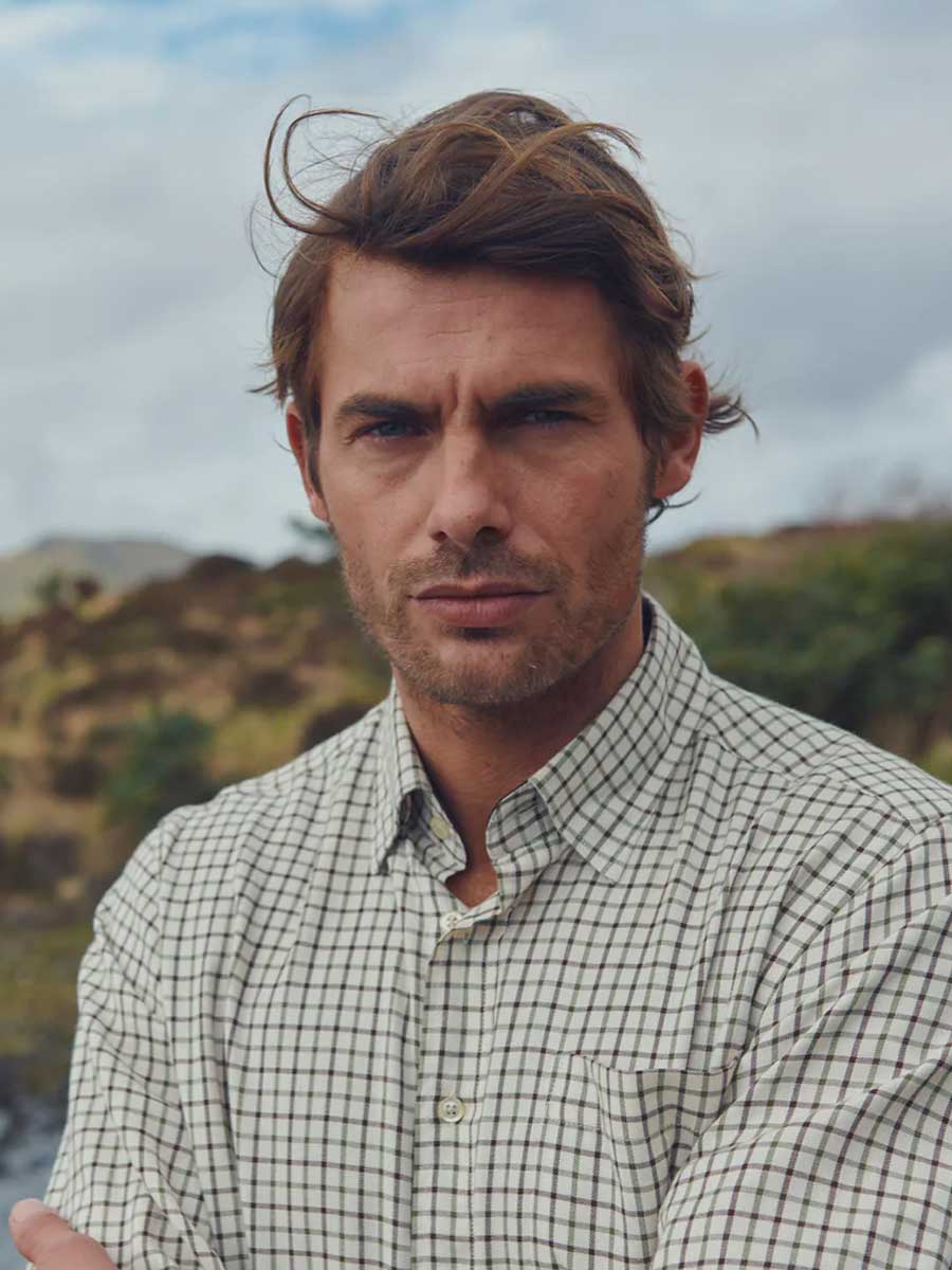DUBARRY Connell Tattersall Check Shirt - Men's - Mahogany - Image 2