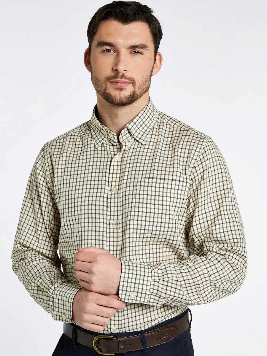 DUBARRY Connell Tattersall Check Shirt - Men's - Mahogany - Image 3