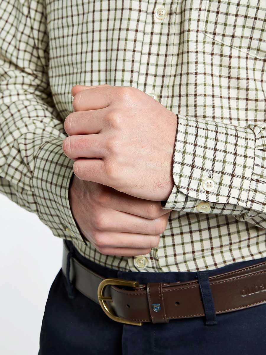 DUBARRY Connell Tattersall Check Shirt - Men's - Mahogany - Image 6