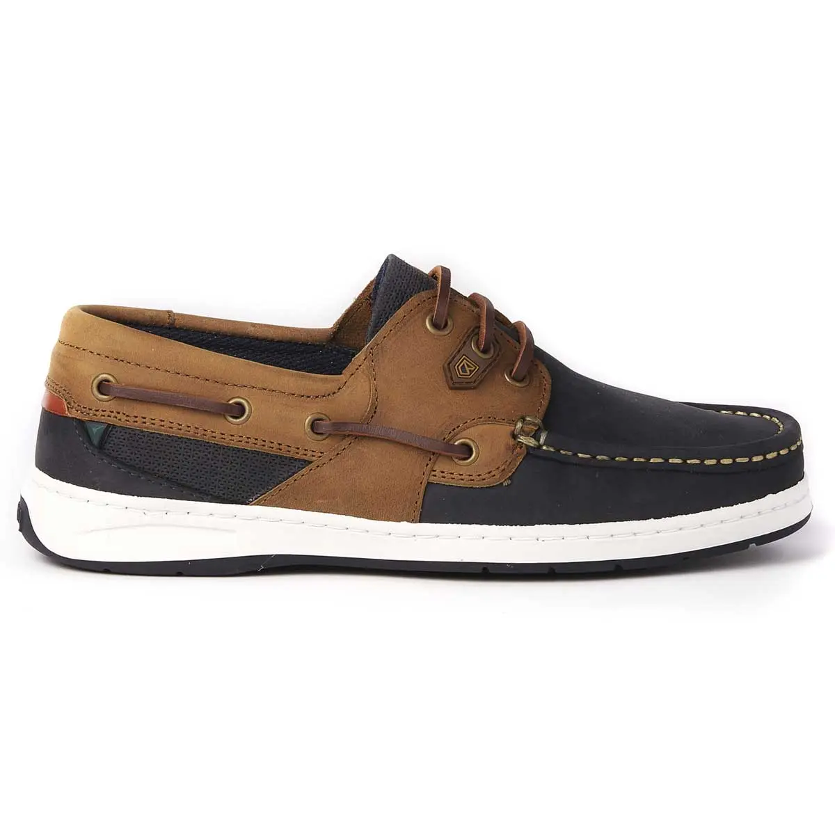 DUBARRY Ladies Auckland Deck Shoes - Denim / Tan - Image 3