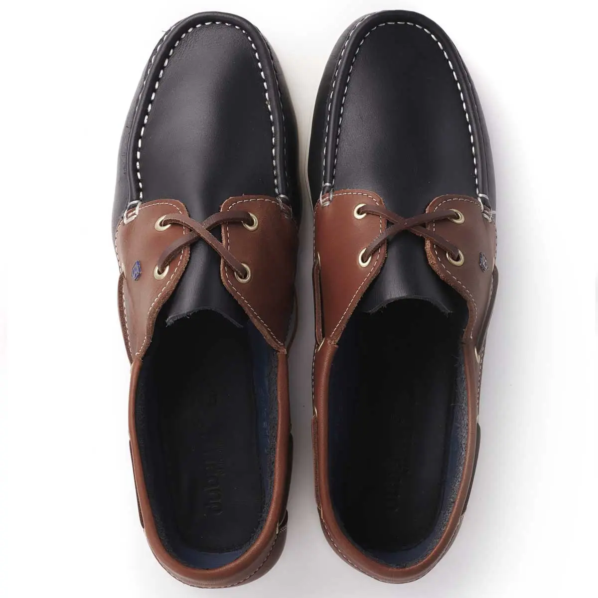 DUBARRY Men's Admirals Deck Shoes - Navy / Brown - Image 4