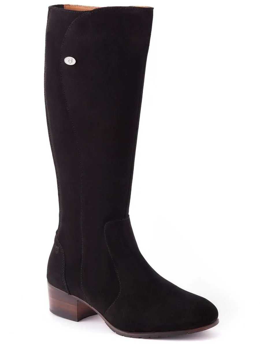 DUBARRY Downpatrick Knee High Boots - Black Suede