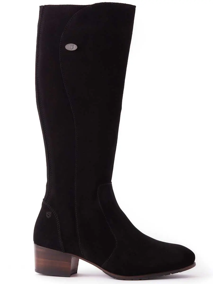 DUBARRY Downpatrick Knee High Boots - Black Suede - Image 5