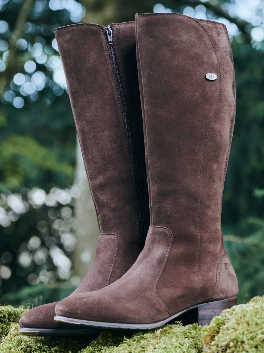 DUBARRY Downpatrick Knee High Boots - Cigar Suede - Image 2