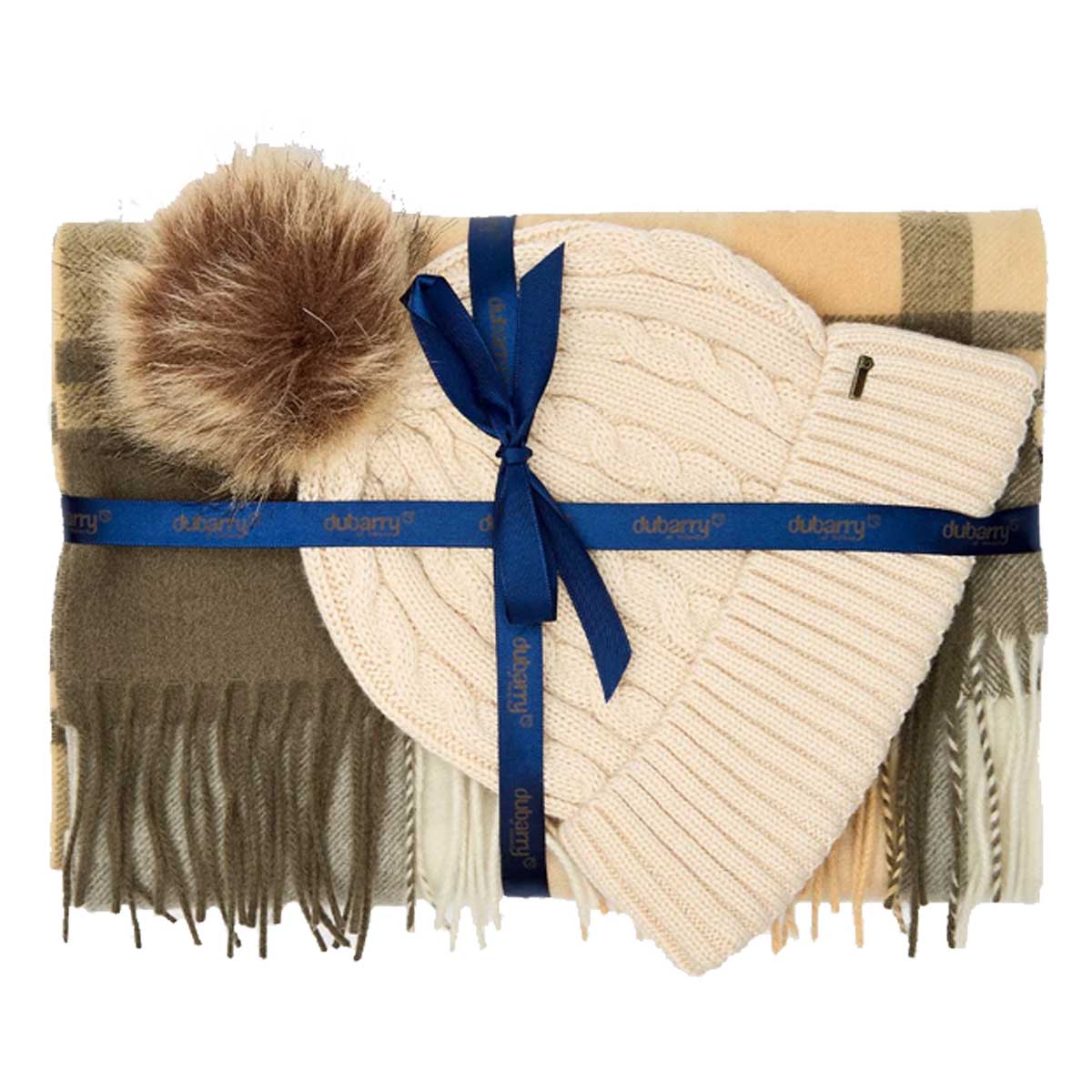 DUBARRY Foley Matching Hat And Scarf Gift Set - Womens - Dusky Green