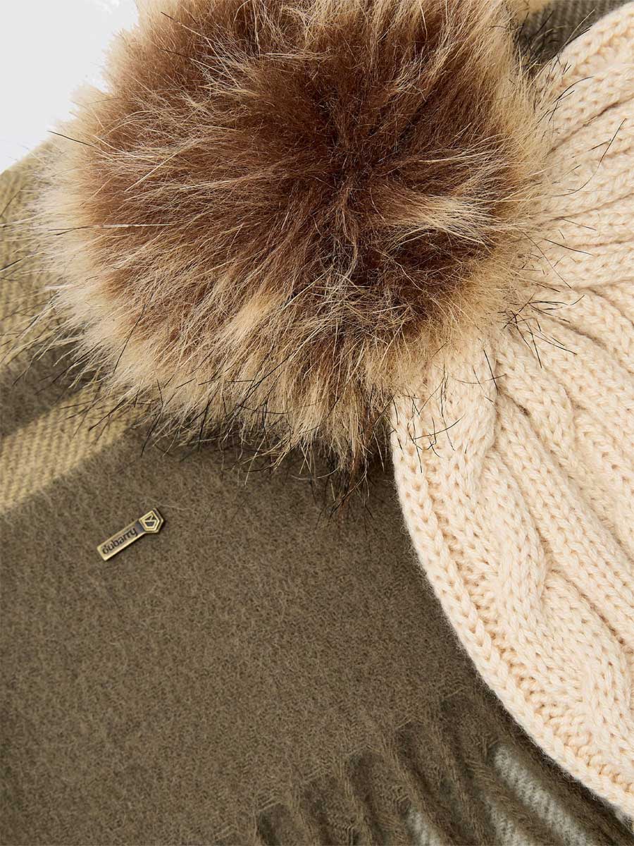 DUBARRY Foley Matching Hat And Scarf Gift Set - Womens - Dusky Green - Image 2