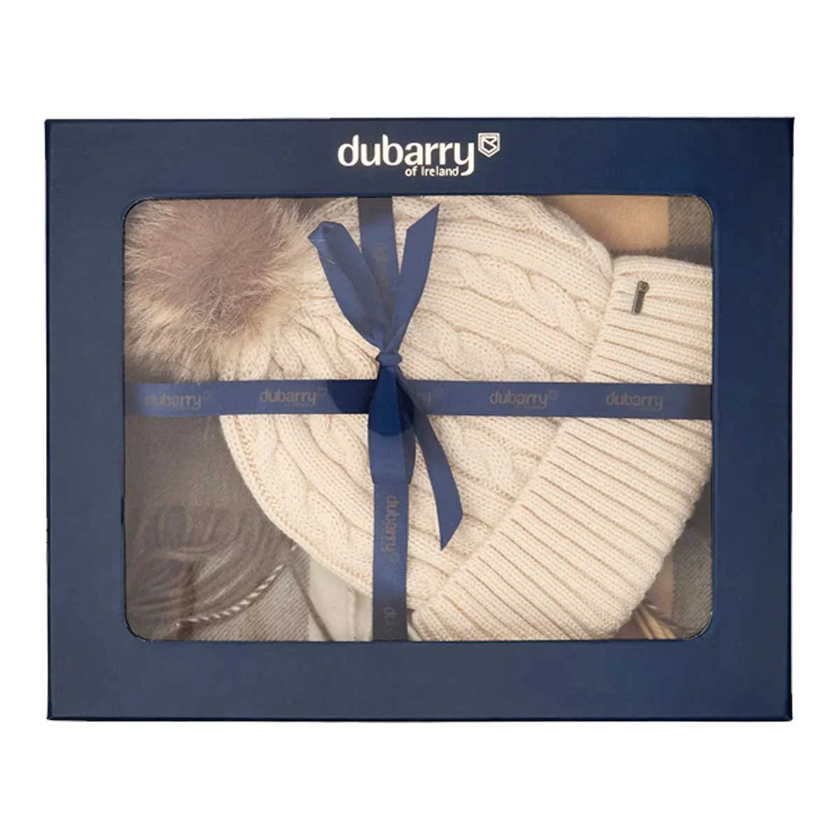 DUBARRY Foley Matching Hat And Scarf Gift Set - Womens - Dusky Green - Image 3