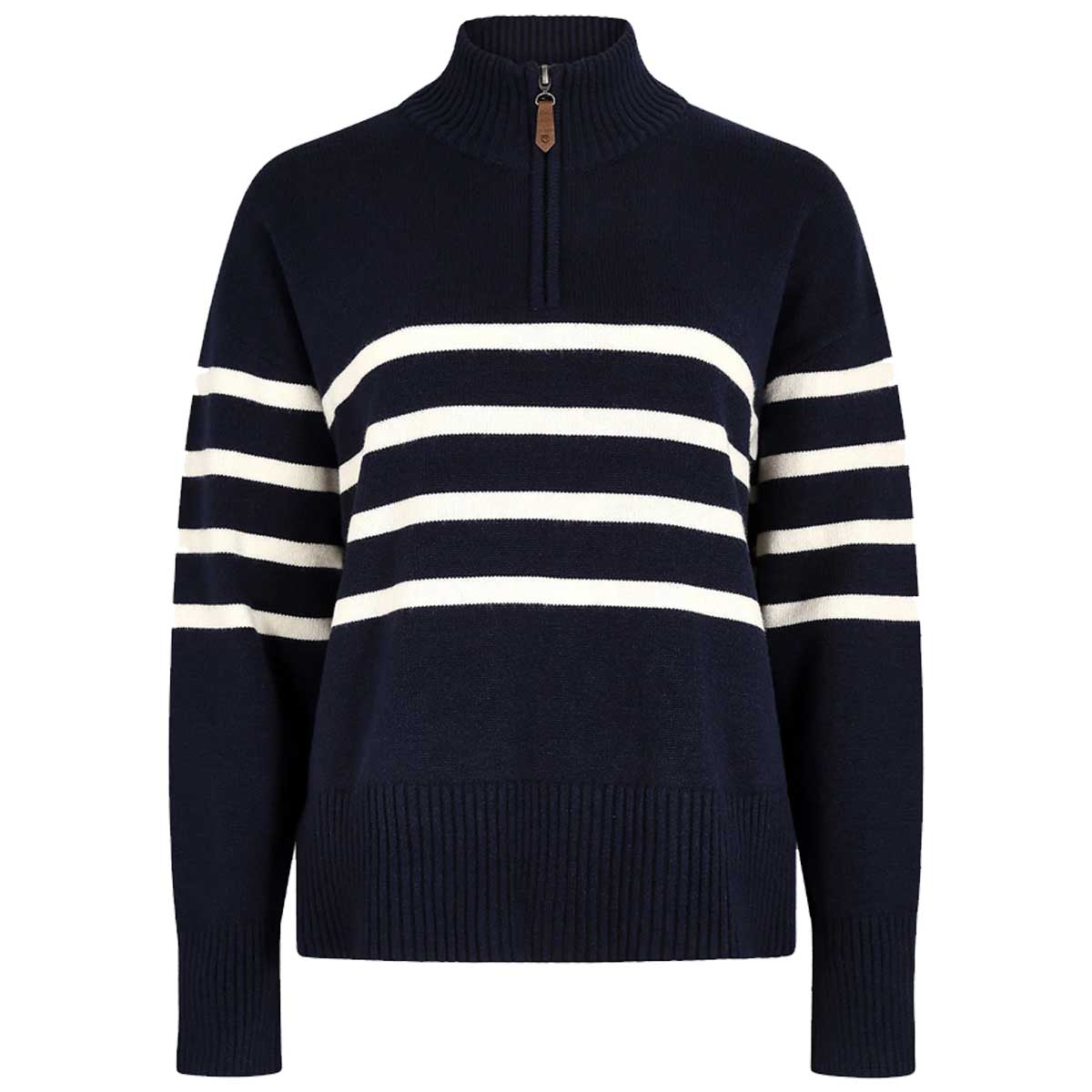 DUBARRY Fonthill Zip Neck Sweater - Womens - Navy
