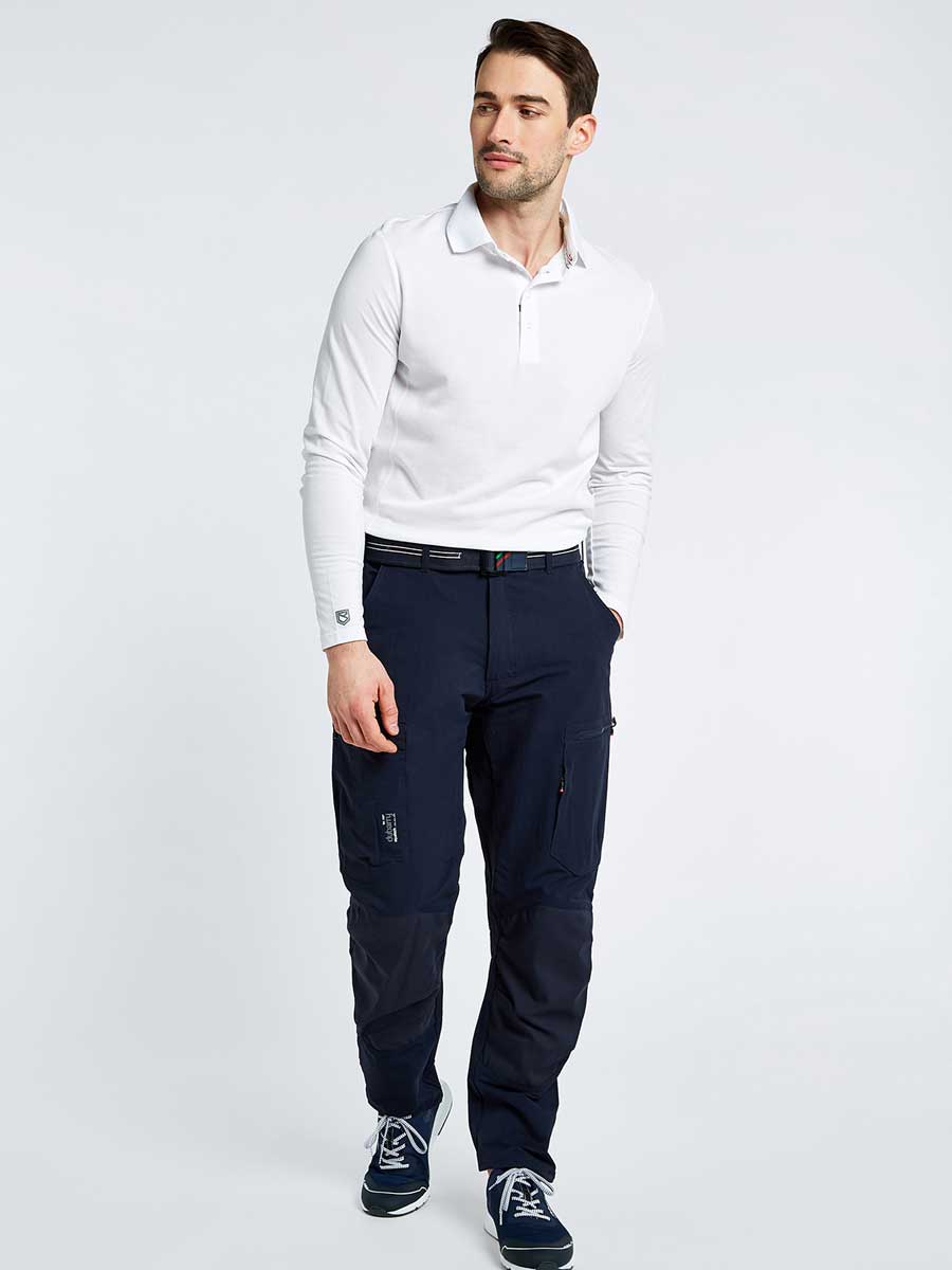 DUBARRY Freshford Unisex Long-Sleeved Technical Polo - White - Image 10