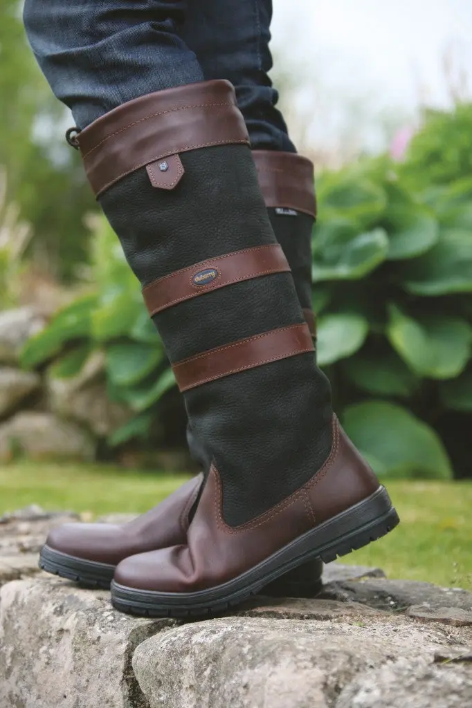 Dubarry Galway Women’s Leather Country Boots - Black & Brown - Image 2
