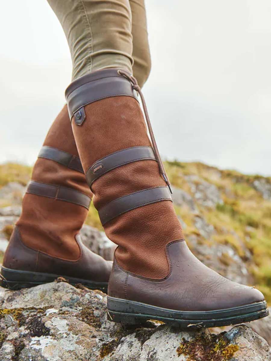 Dubarry Galway Women’s Leather Country Boots - Walnut - Image 8