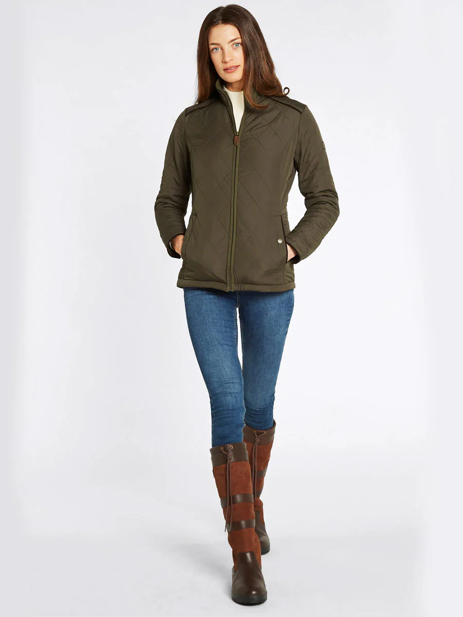 DUBARRY Glenfarne Quilted Jacket - Women's - Olive - Image 3