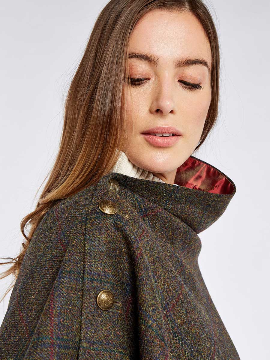 DUBARRY Hazelwood Ladies Tweed Poncho - Hemlock - Image 2