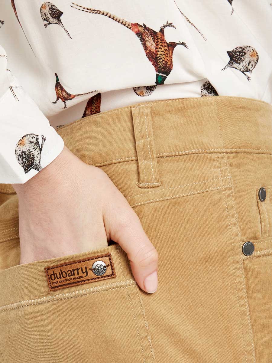 DUBARRY Honeysuckle Ladies Skinny Pincord Jeans - Camel - Image 2