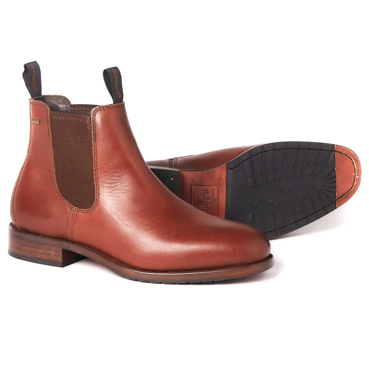 DUBARRY Kerry Chelsea Boots - Mens Gore-Tex Leather - Chestnut - Image 2