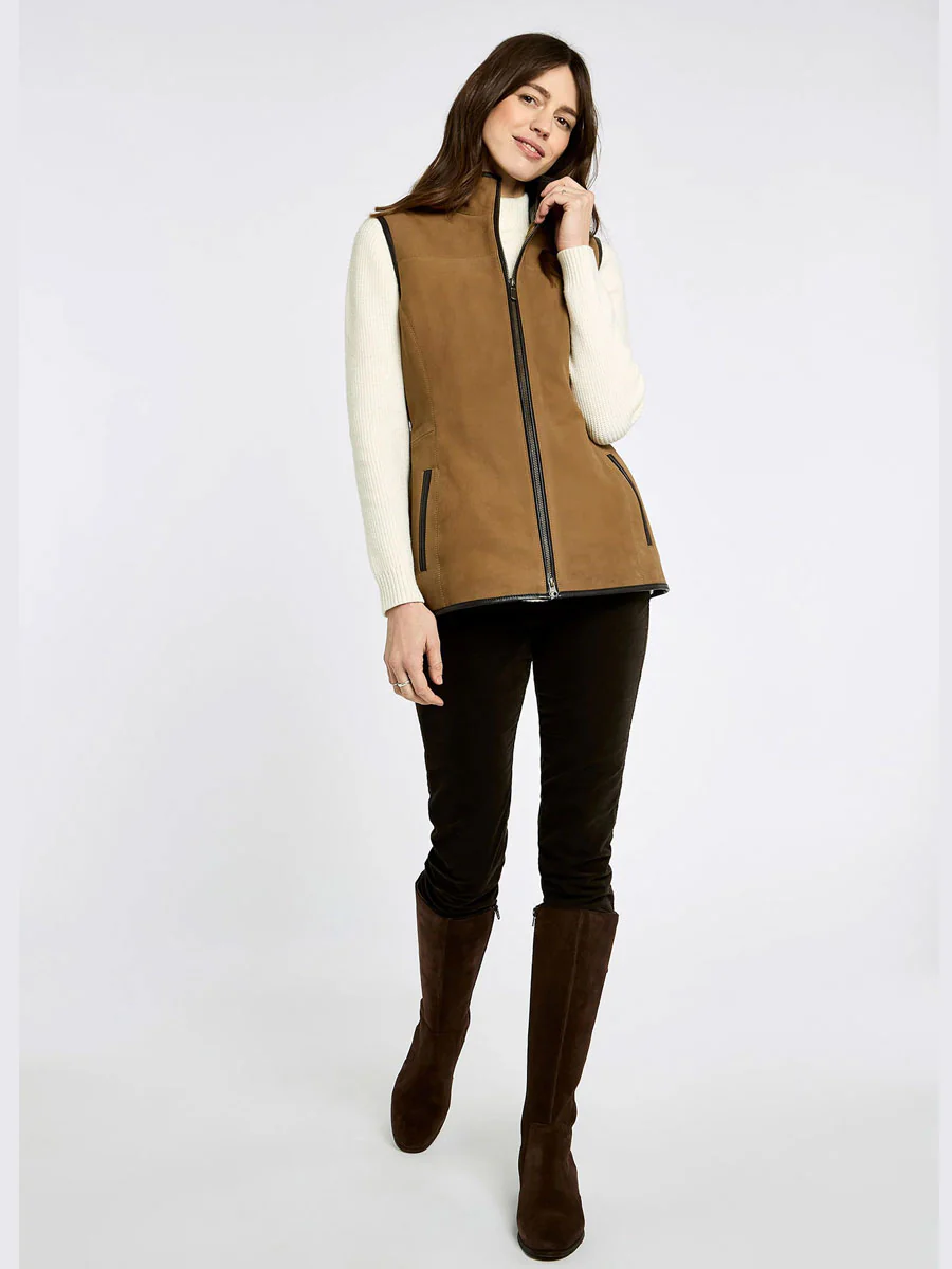 DUBARRY Kingston Leather Gilet - Women's - Tan - Image 3