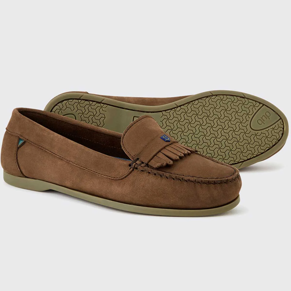 DUBARRY Ladies Florence Slip On Deck Shoes - Cafe - Image 2