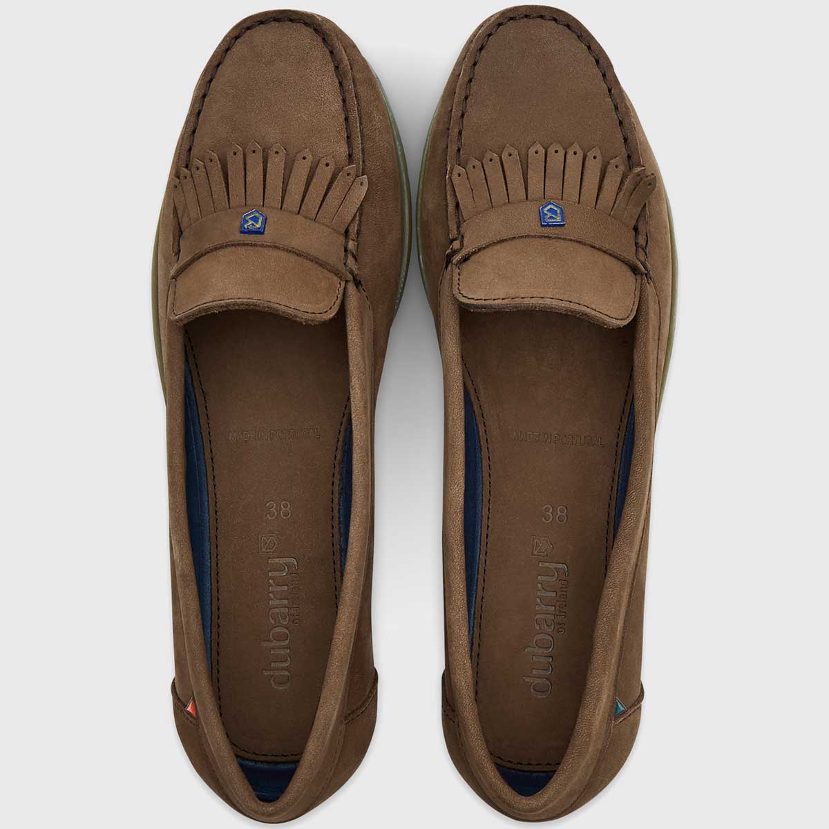 DUBARRY Ladies Florence Slip On Deck Shoes - Cafe - Image 3