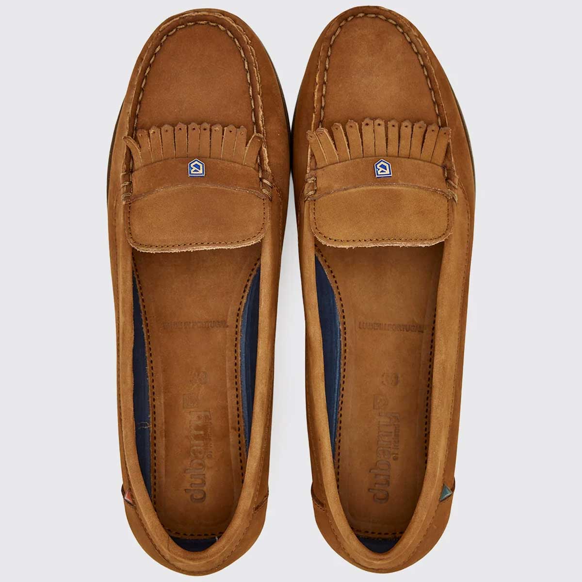 DUBARRY Ladies Florence Slip On Deck Shoes - Cognac - Image 5