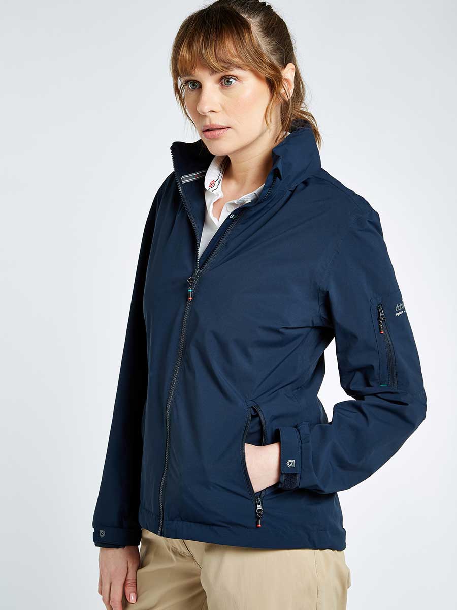DUBARRY Livorno Womens Fleece-Lined Crew Jacket - Navy - Image 6