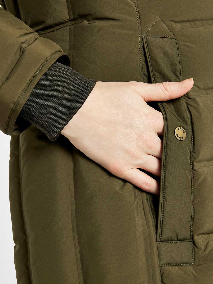 DUBARRY Meyers Women's Long Length Coat - Olive - Image 7