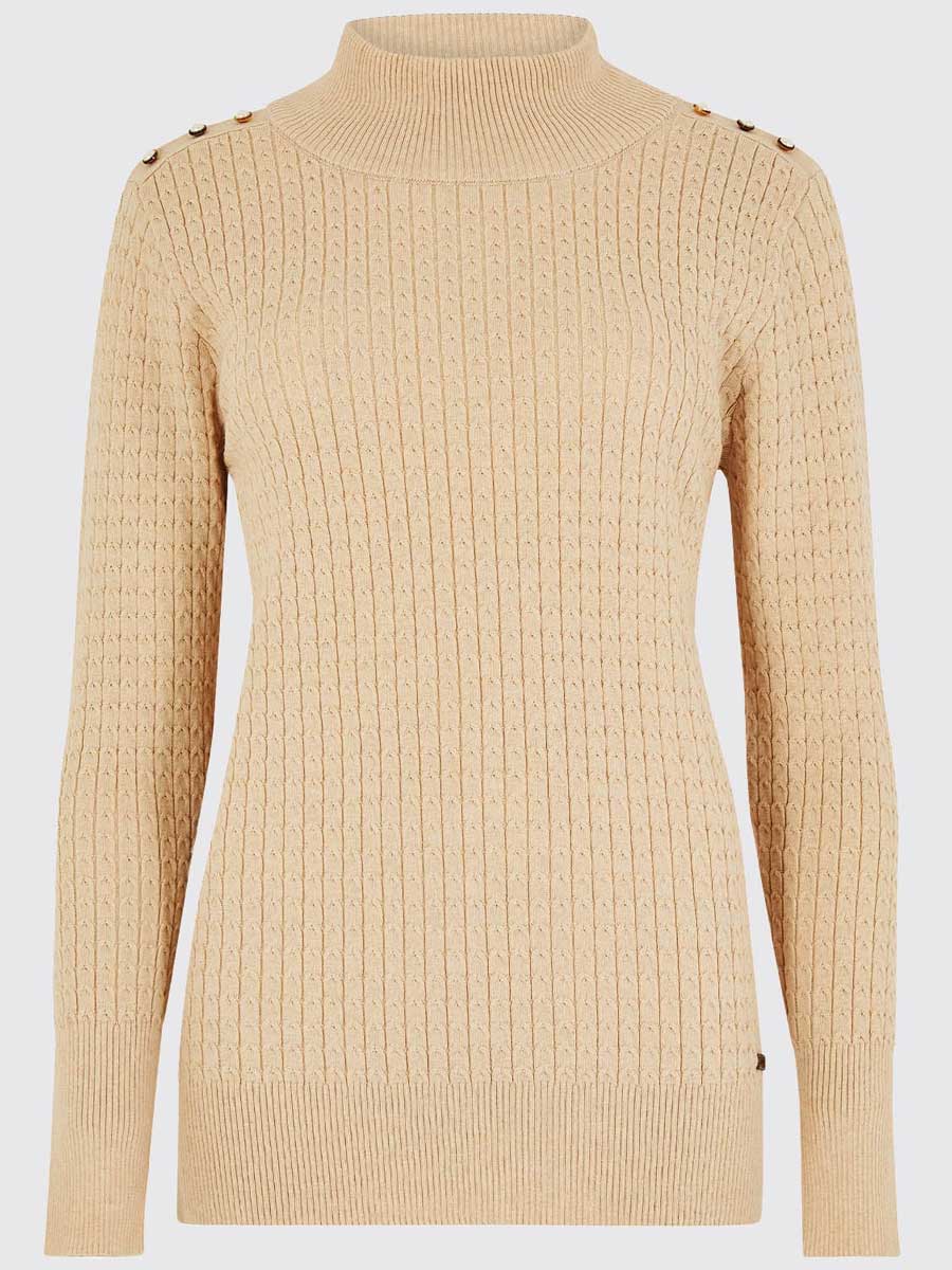 DUBARRY Monkstown Cable Stitch Sweater - Women's - Oyster - Image 4