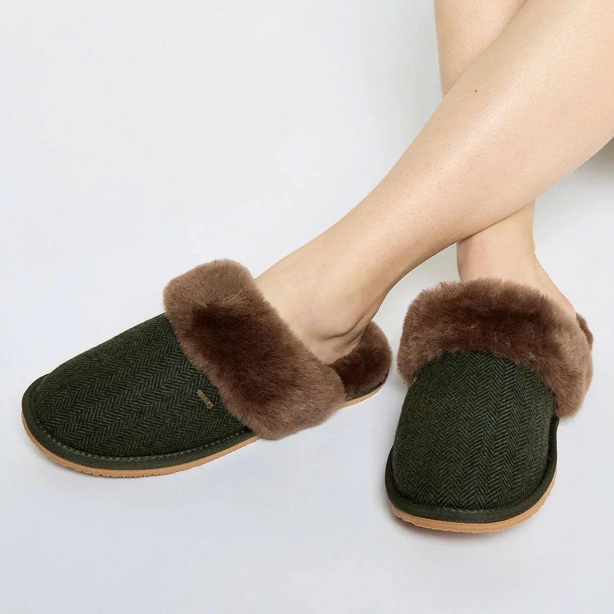DUBARRY Mullingar Women's Mule Slippers - Olive - Image 2