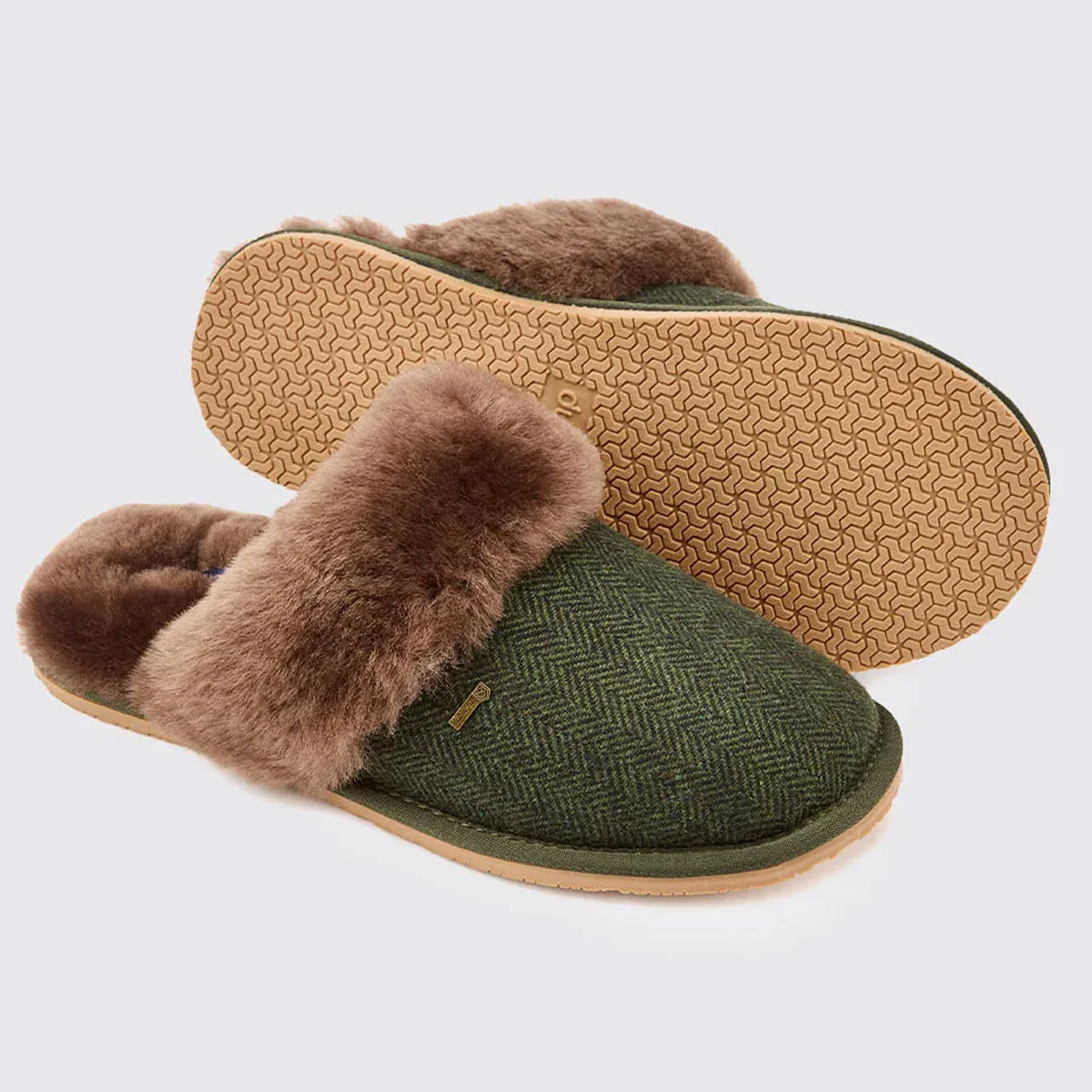 DUBARRY Mullingar Women's Mule Slippers - Olive - Image 3