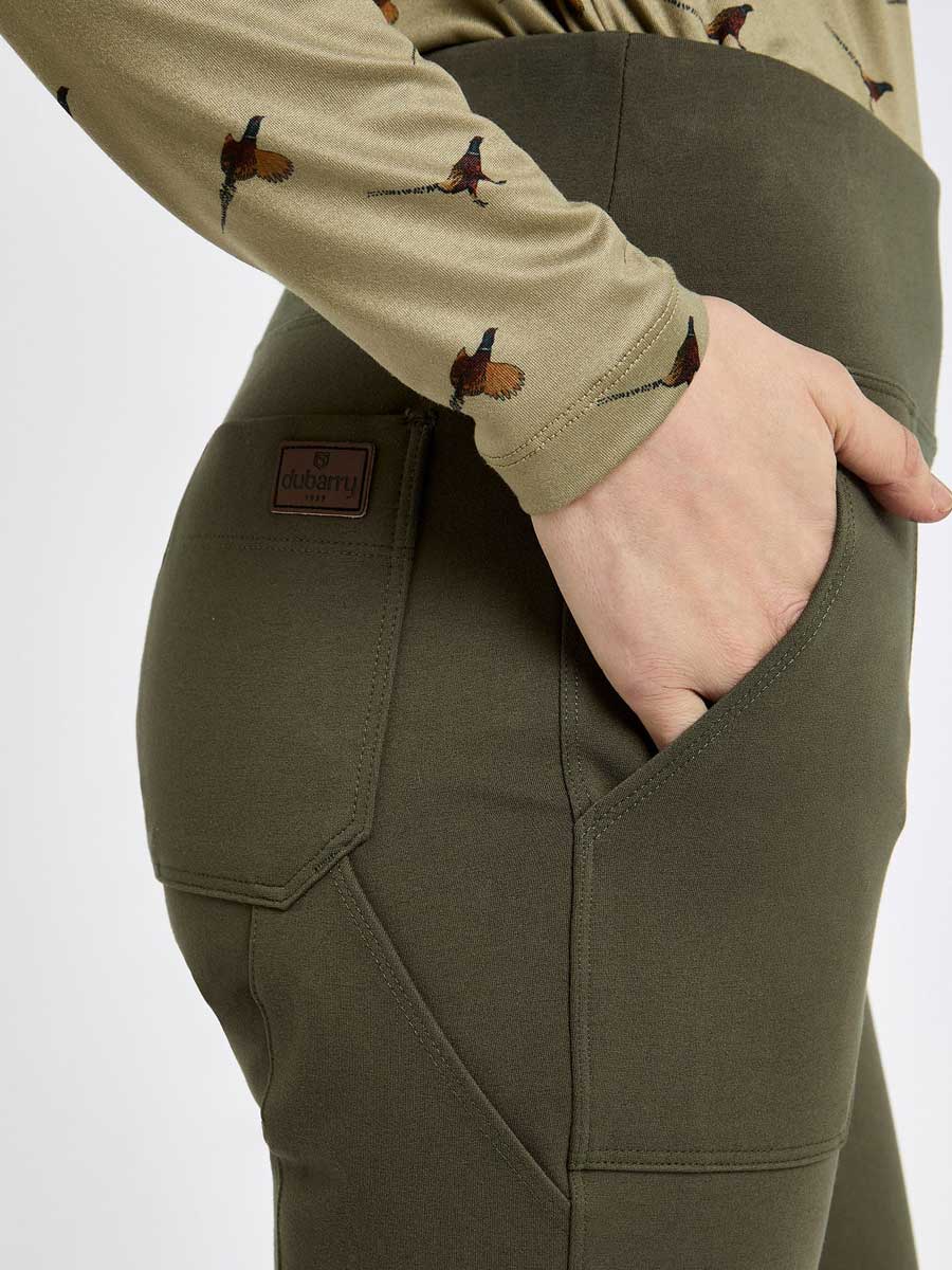 Dubarry Pepperwort Women's Water Repellent Leggings - Olive - Image 5