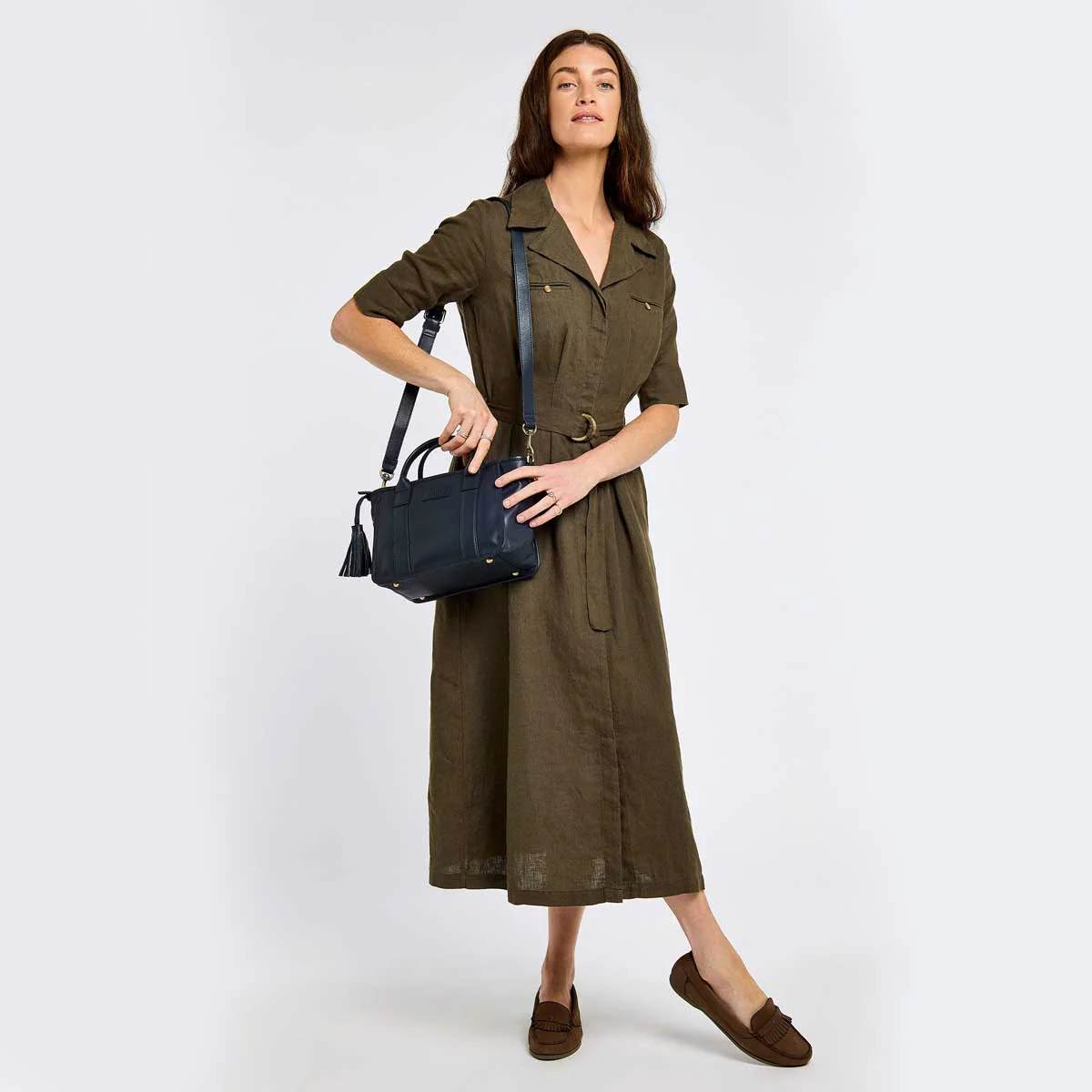 DUBARRY Ramelton Medium Size Leather Handbag - Women's - Navy - Image 3