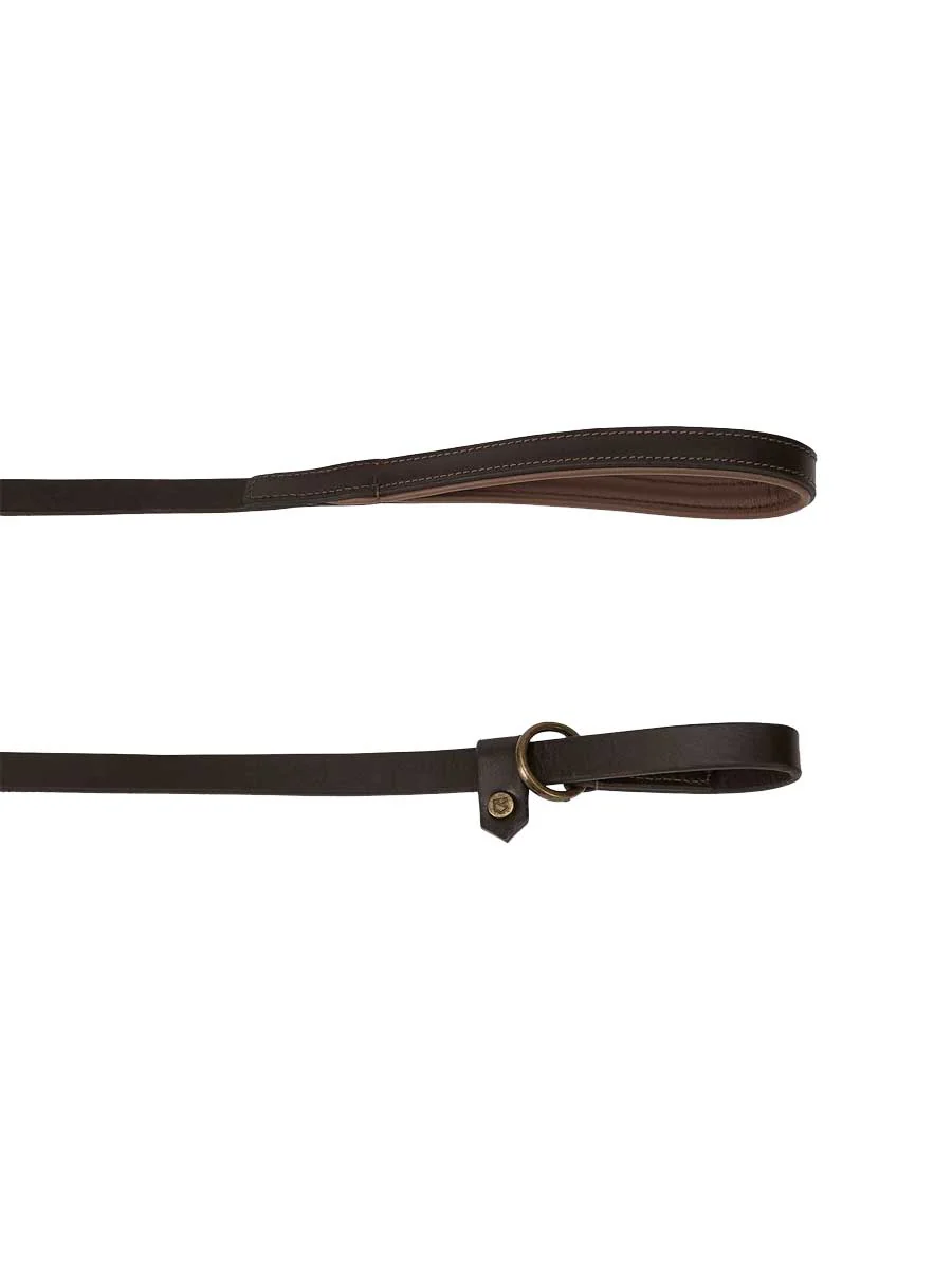 DUBARRY Riley Leather Slip-Neck Dog Lead - Mahogany - Image 4