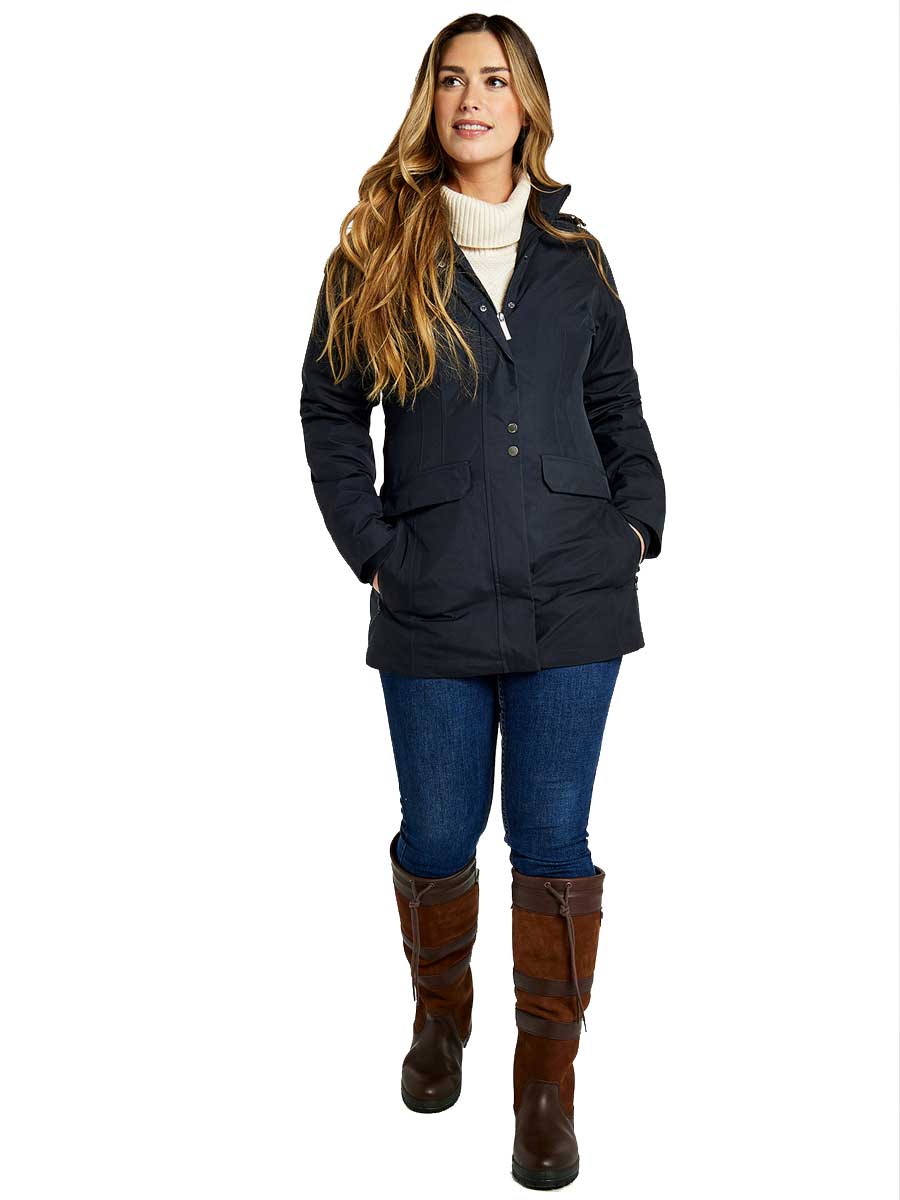 DUBARRY Robinson Waterproof Jacket - Women's - Navy - Image 4