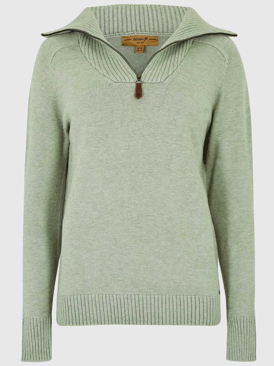 DUBARRY Rosmead Zip Neck Sweater - Women's - Sage - Image 4