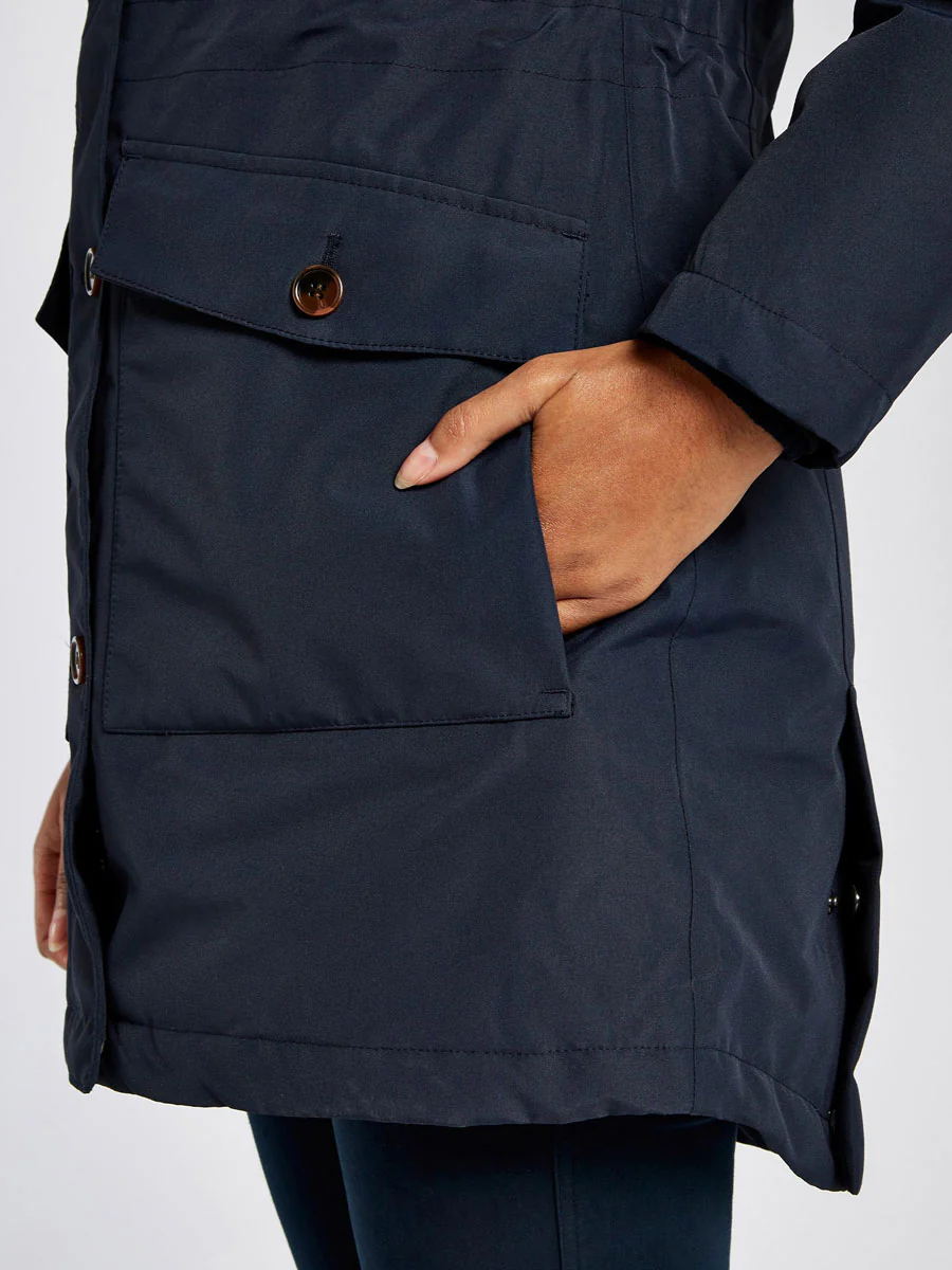 DUBARRY Sandford Waterproof Parka - Women's - Navy - Image 6