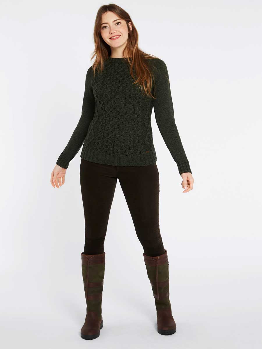 DUBARRY Shanley Merino Wool Sweater - Womens - Olive - Image 3