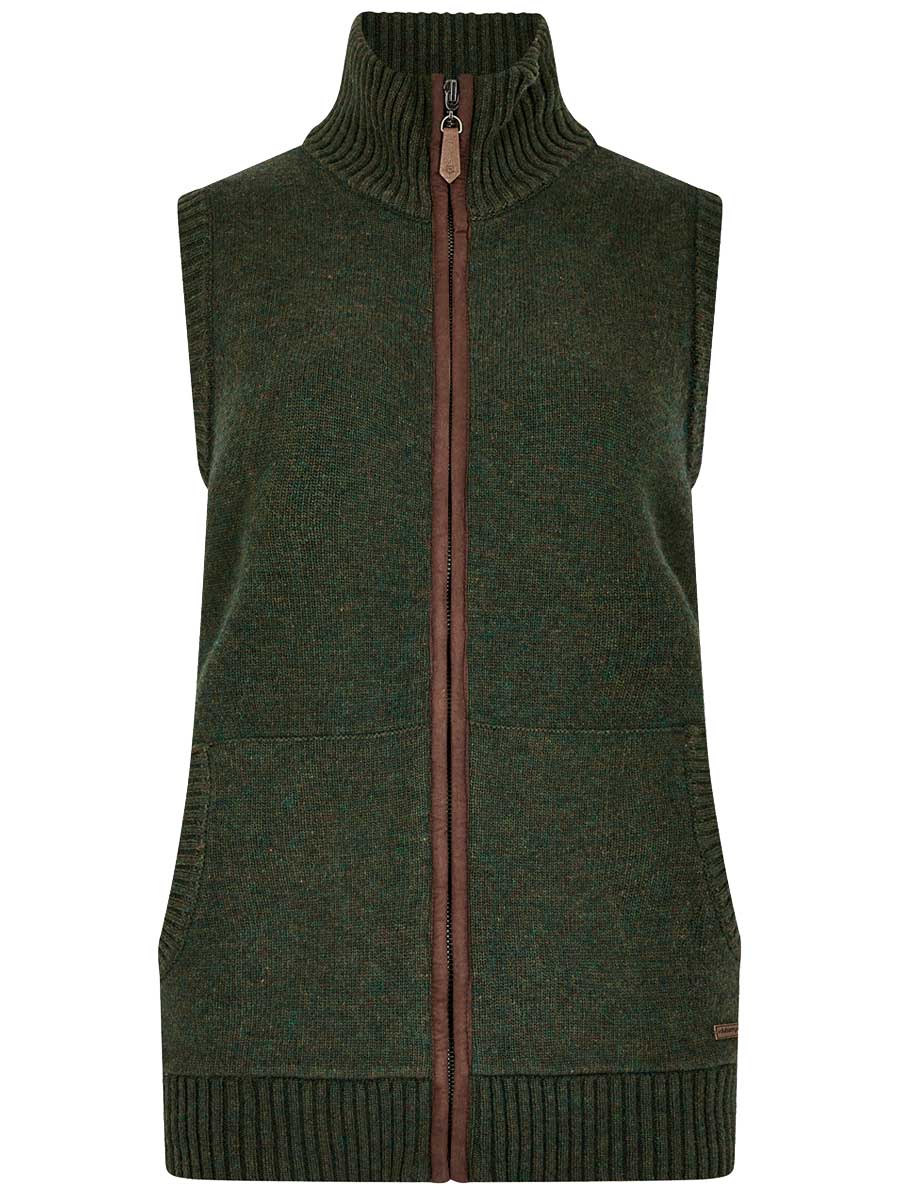 DUBARRY Sheedy Wool Blend Knit Gilet - Women's - Olive - Image 3