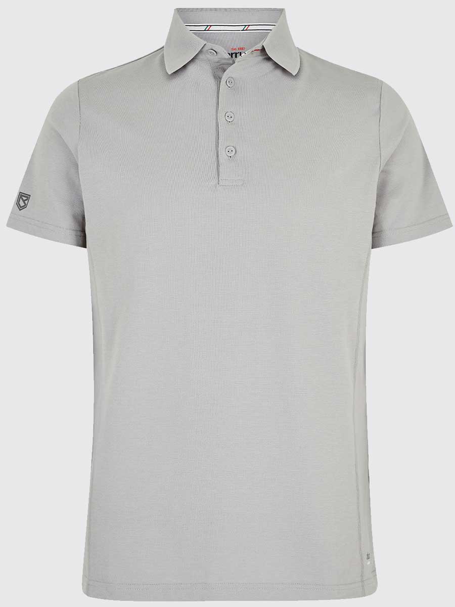 DUBARRY Sorrento Unisex Short-Sleeved Technical Polo - Platinum - Image 3
