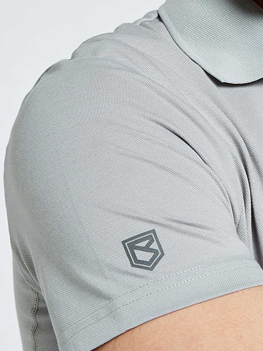 DUBARRY Sorrento Unisex Short-Sleeved Technical Polo - Platinum - Image 4