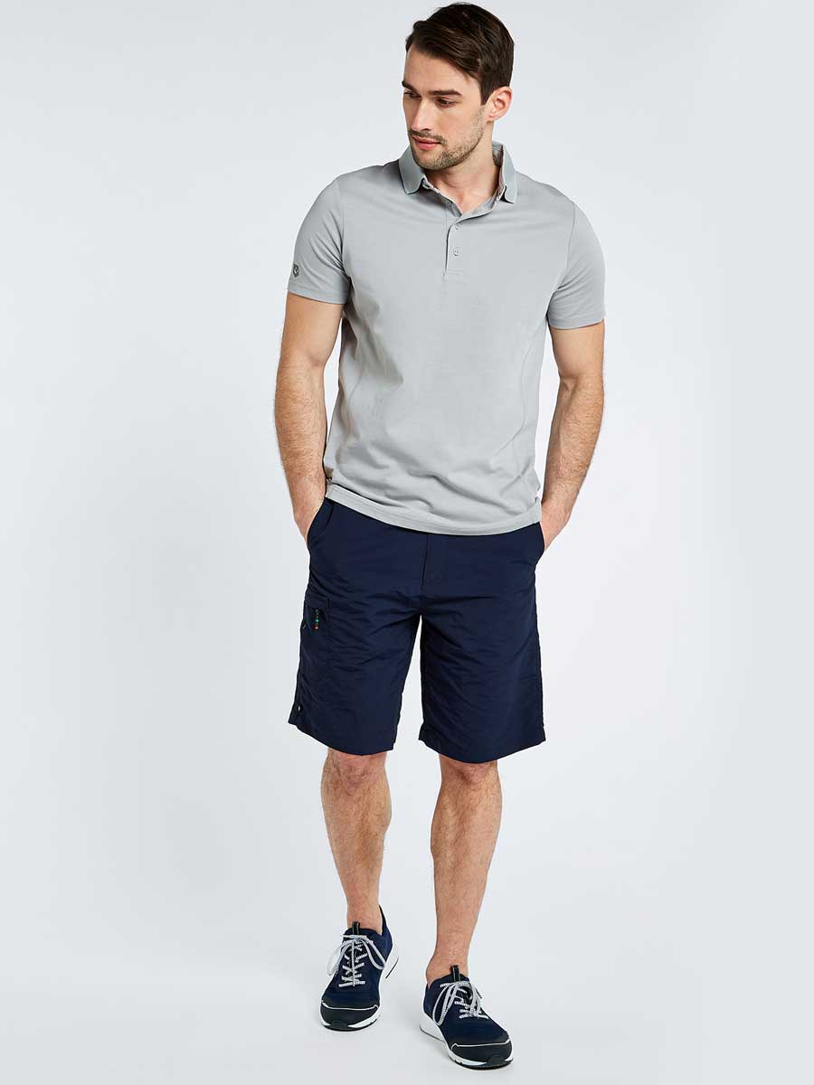 DUBARRY Sorrento Unisex Short-Sleeved Technical Polo - Platinum - Image 5