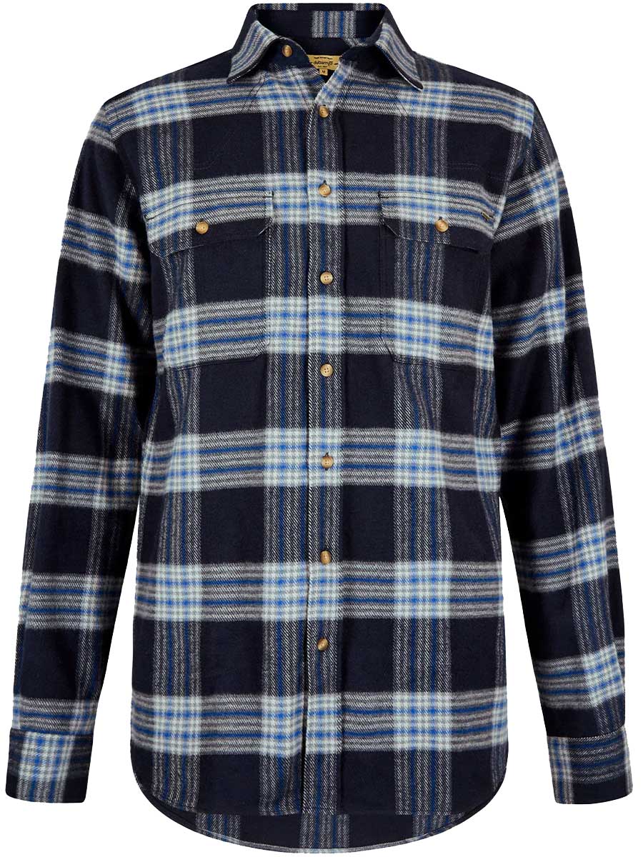 50% OFF DUBARRY Townley Country Check Shirt - Men's - Indigo - Size: SMALL