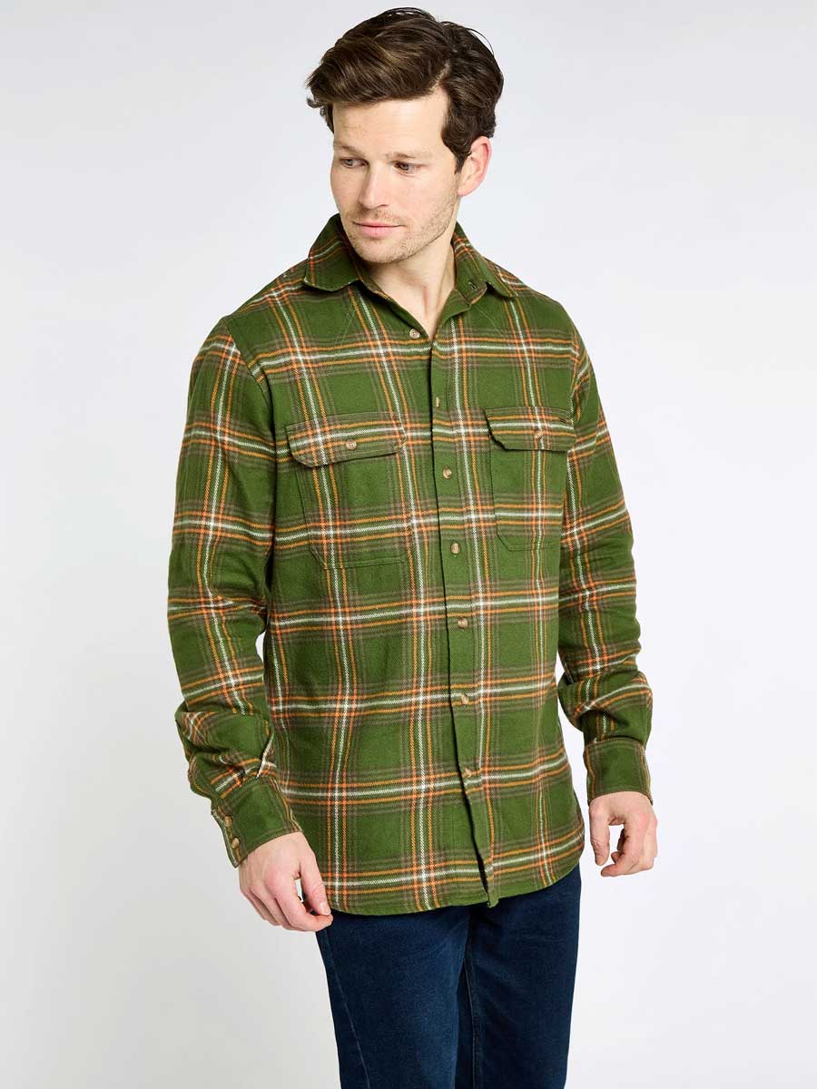 50% OFF DUBARRY Townley Country Check Shirt - Men's - Olive - Size: MEDIUM - Image 2