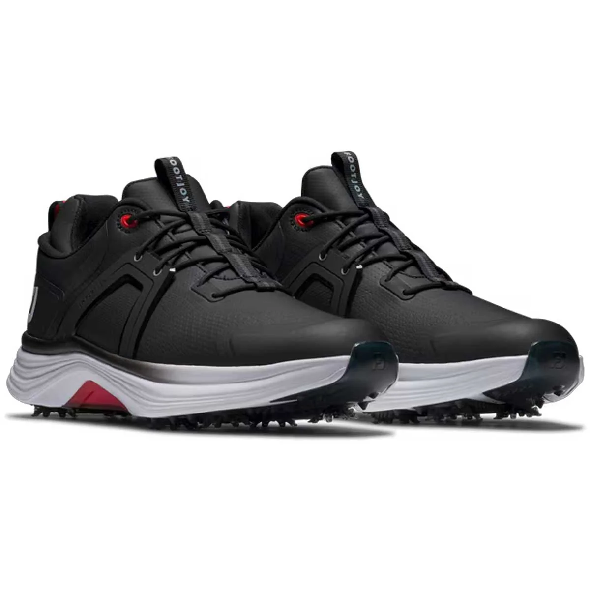 FOOTJOY HyperFlex Golf Shoes - Mens - Black / White / Red