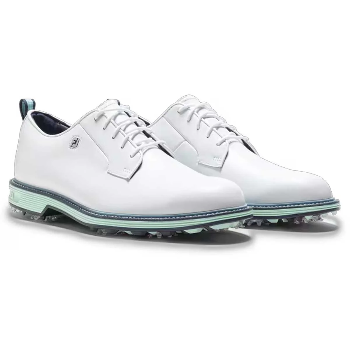 FOOTJOY Premiere Series Field Golf Shoes - Mens - White / Mint / Blue